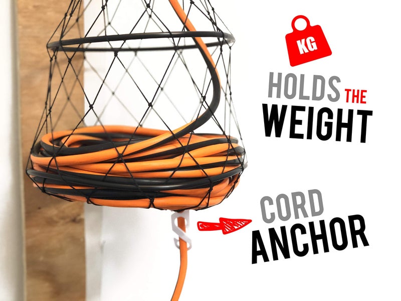 Chromex Extension Cord Reel Winder with 2 Fixed and 1 Swivel Wall Mount Brackets, Transportable from Wall to Wall - Image 4